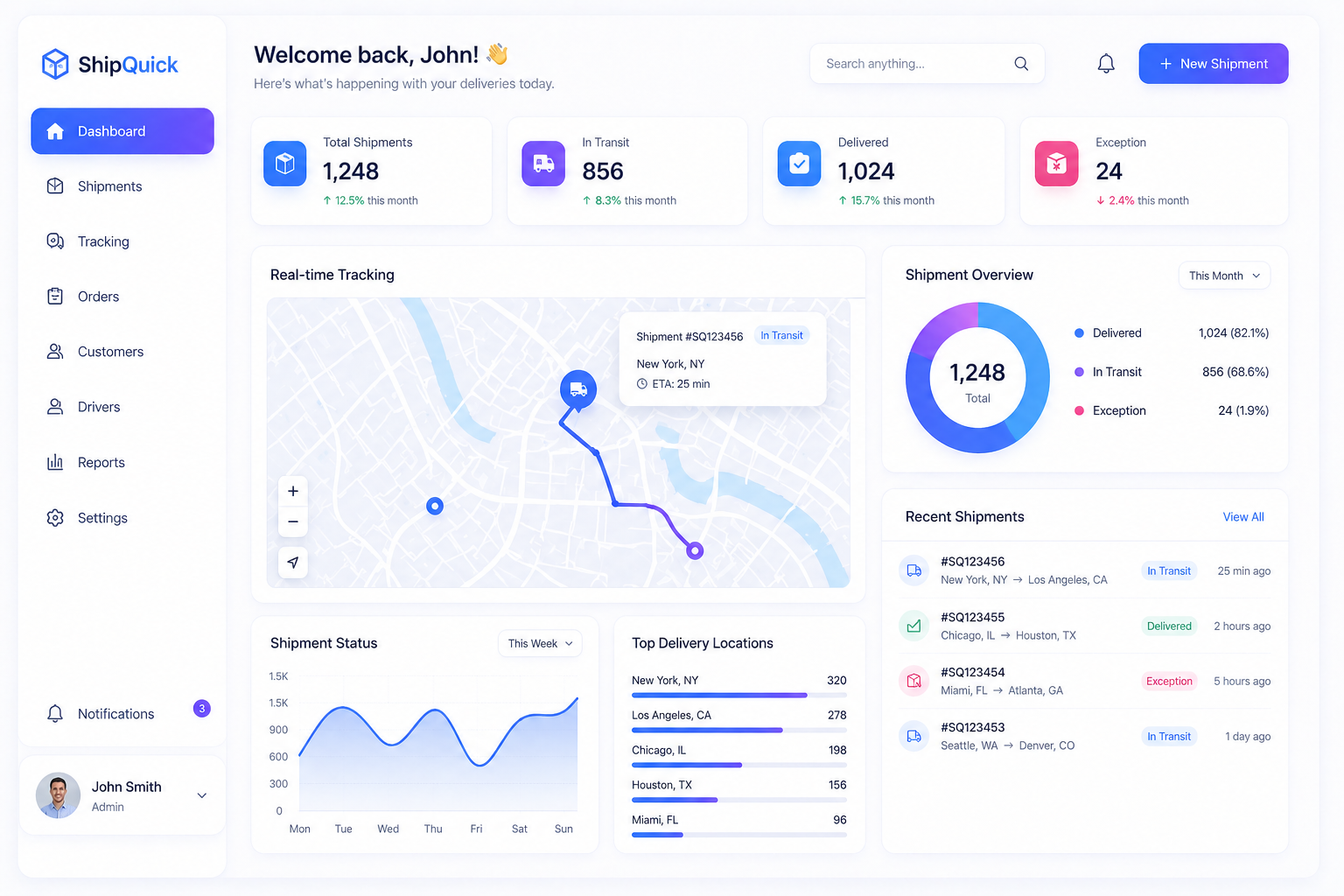 ParcelFly - Courier & Delivery System